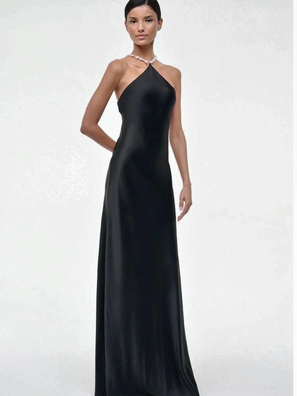 STAUD Cadence Dress Black Maxi Dress Size 10